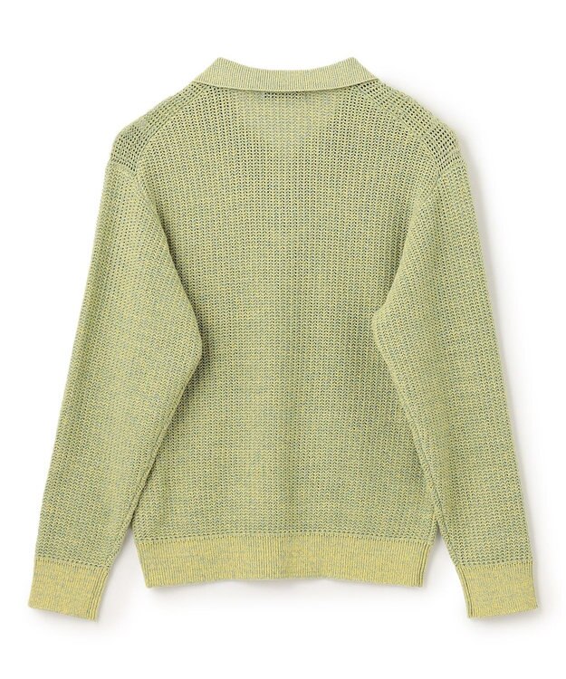 UNFILO MENS メッシュ ニットポロ [24年春夏商品] イエロー