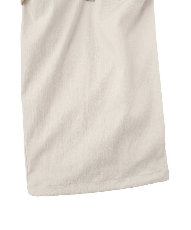 Green Parks 表面感サテンタックパンツ Gray Beige