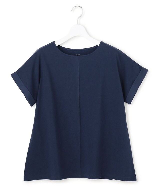 J.PRESS YORK STREET 【WOMEN】バックファブリック プルオーバー ネイビー系