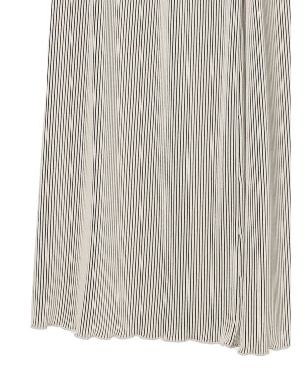 Green Parks プリーツ風カットパンツ Ivory