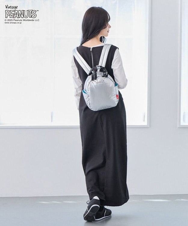 ROOTOTE 8453【スヌーピー】IP.セオルー.パデット.ピーナッツ-0S 02：シャイニーシルバー