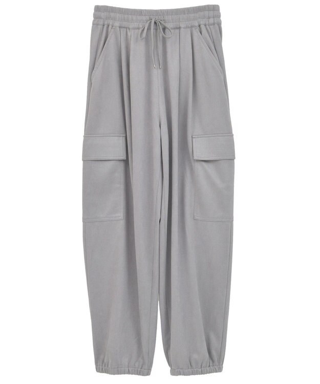 Green Parks スウェードカーゴパンツ Gray
