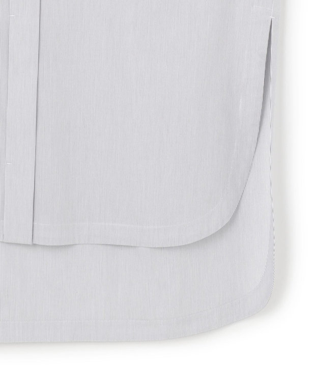 uncrave コットンクロスストライプ BIGシャツ ネイビーストライプ