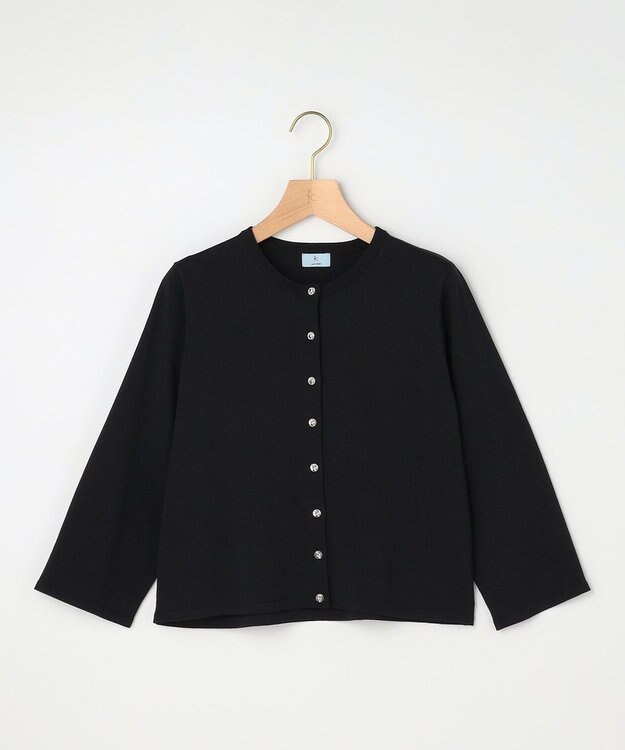 組曲 【先行予約】マイラックカラー カーディガン ブラック系