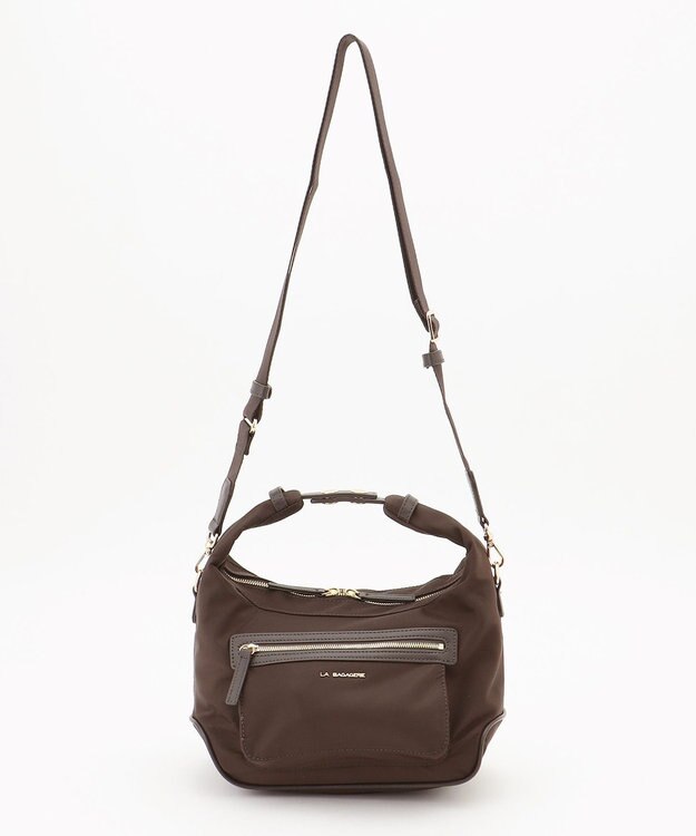 LA BAGAGERIE ループ2WAYショルダーバッグ　SSサイズ チョコ