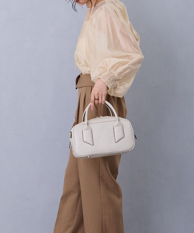 MioFIRANO SILHOUETTE U001 ボストンバッグ IVORY