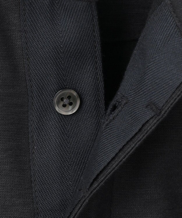 JOSEPH ABBOUD MOUNTAIN 【SPACE／UNISEX】オーガニックコットンスラブプレーティング天竺 ポロシャツ ネイビー系