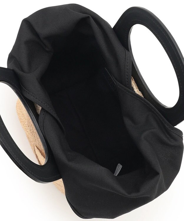 23区 VIOLAｄORO アバカ メッシュ  2WAY バケットバッグ ブラック系