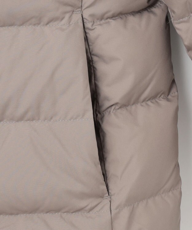 ANY 【洗濯機可能/羽毛100%使用/撥水/フード取り外し可能】楽映えリッチミドル丈ダウン モカ