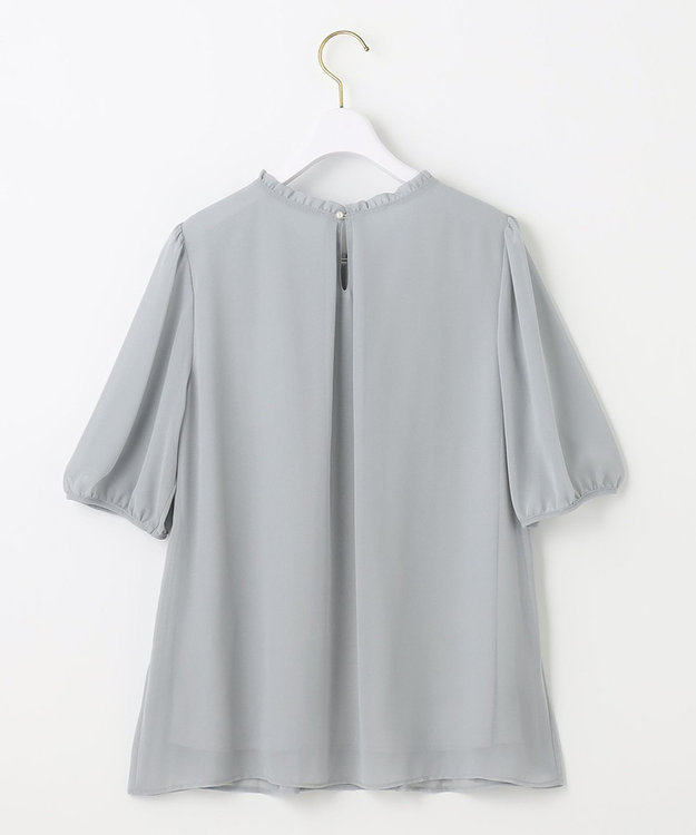 ANY SIS S 【洗える】エアリープリーツ ブラウス ミント