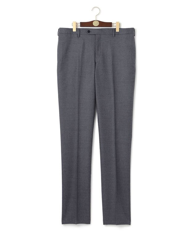 J.PRESS MEN 【KING SIZE】【ウォッシャブル可】トリートメントウール ストレッチフランネル スラックス ライトグレー系