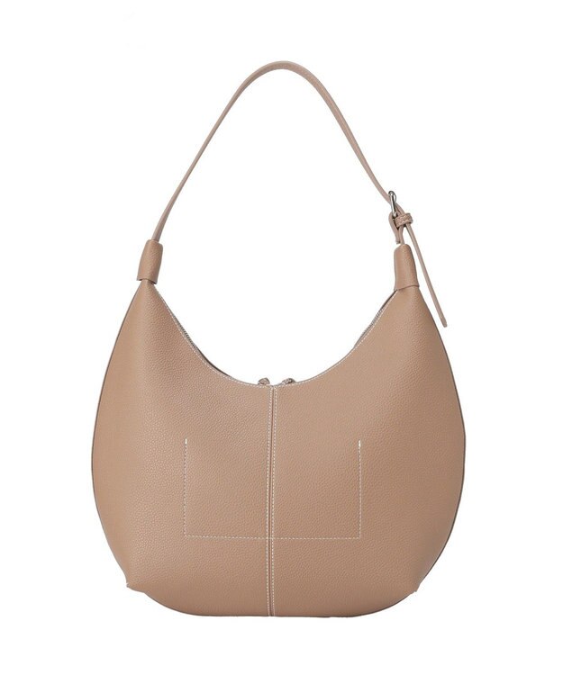 Green Parks ワンハンドルハーフムーンショルダーバッグ Beige