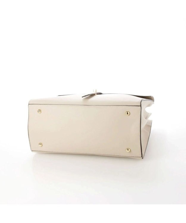 UNBILLION cachecache WEB限定ヒネリディテールA4トートバッグ アイボリー