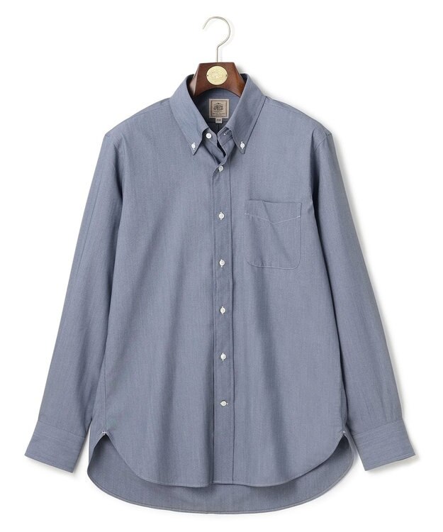 J.PRESS MEN 【接触冷感 / 吸水速乾 / UVカット】【SOFTCOOL ACTIVE】 オックスフォード ドレスシャツ / B.D. ダルブルー系