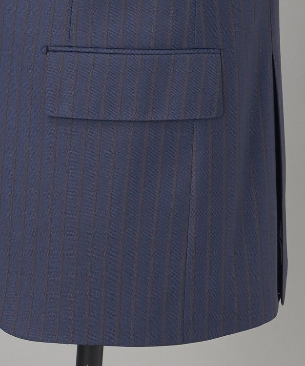 GOTAIRIKU 【DORMEUIL】AMADEUS365 スーツ（ネイビーストライプ） ネイビー系1