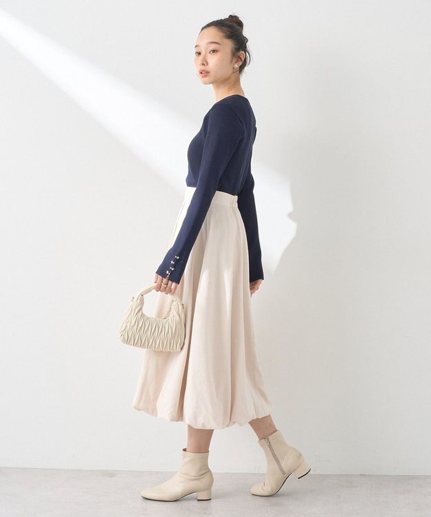 earth music&ecology バルーンスカート Ivory