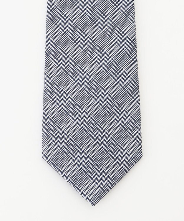 KASHIYAMA KASHIYAMAオリジナル【JAPAN MADE】グレンチェックネクタイ グレー