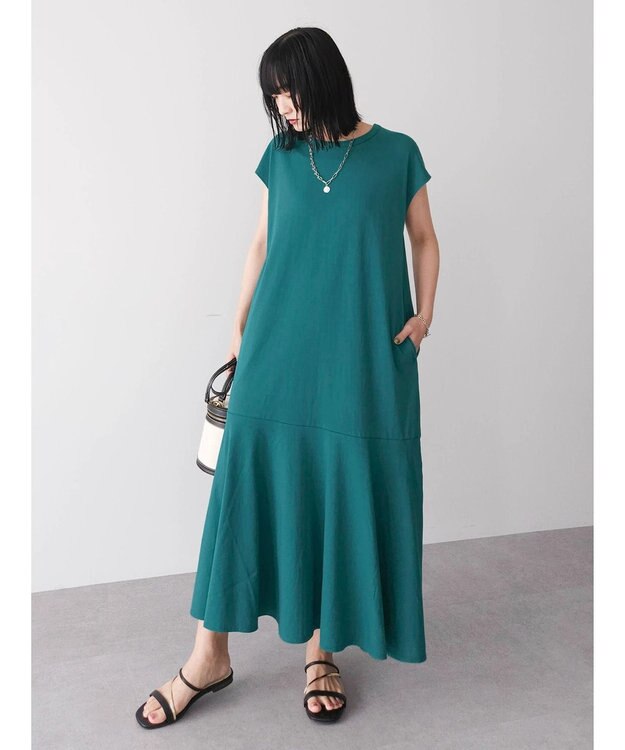 Green Parks マーメイドカットワンピース Dark Green
