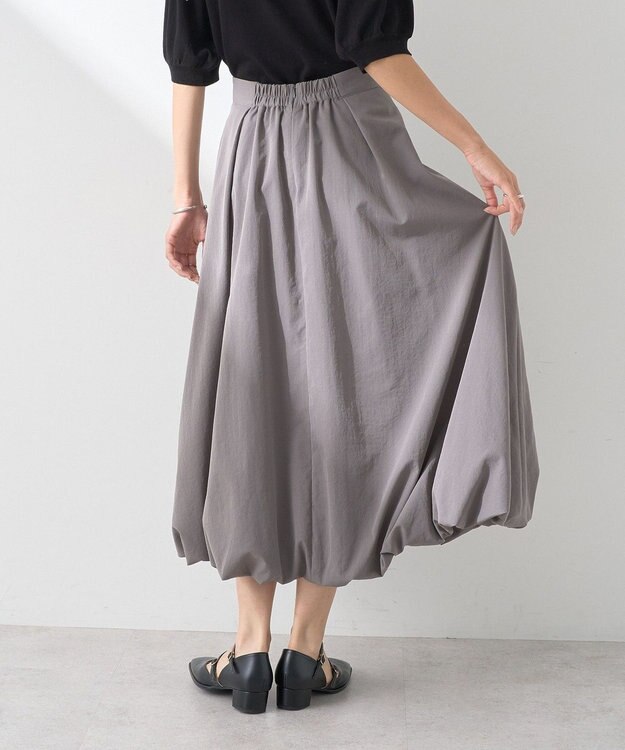 earth music&ecology バルーンスカート Charcoal Gray