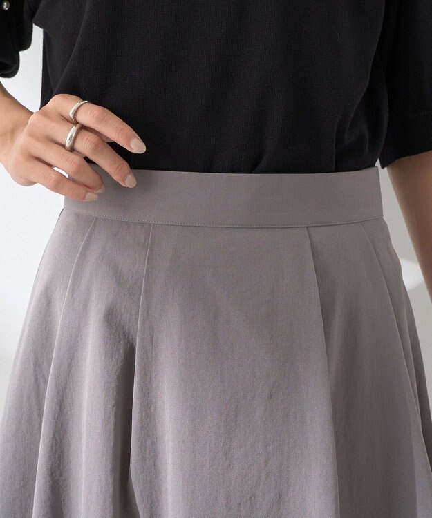 earth music&ecology バルーンスカート Charcoal Gray