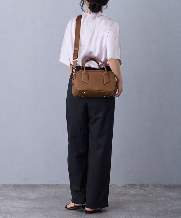 MioFIRANO SILHOUETTE U001 ボストンバッグ CAMEL