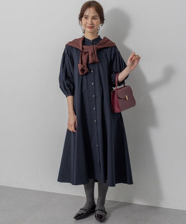 組曲 クルミボタン ニットカーディガン ブラウン系