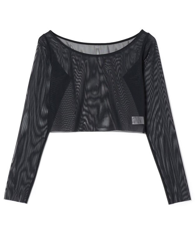 Chacott チュールショートトップ ブラック