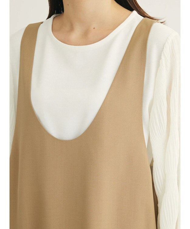 Green Parks 前後２ｗａｙハイスペックジャンパースカート Beige