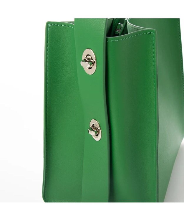 UNBILLION 【テレビ ドラマ着用アイテム】カシュカシュ cachecache / ヒネリハンドルインバッグセットトート グリーン