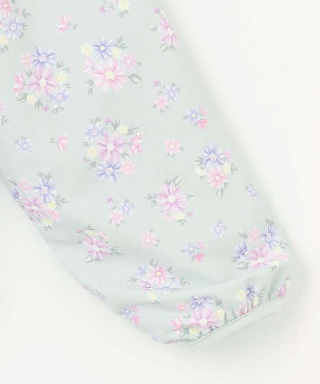 ANY KIDS 裾ペプラム 花柄 ブルゾン ミント系