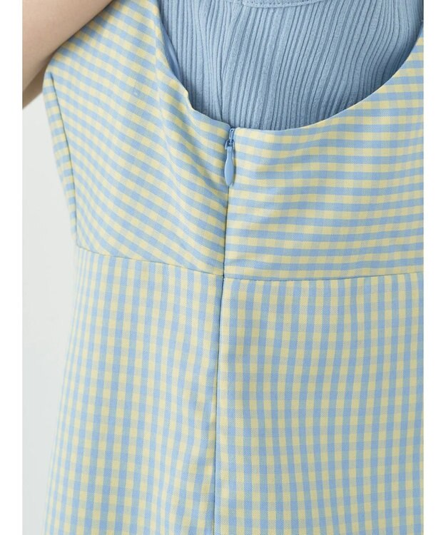 earth music&ecology チェックマーメイドキャミワンピース Black