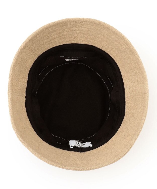 J.PRESS YORK STREET 【UNISEX】フリースロゴバケットハット ベージュ系