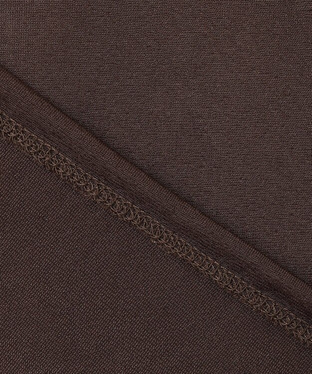 uncrave トリコットシフォン ハーフスリーブカットソー ブラウン