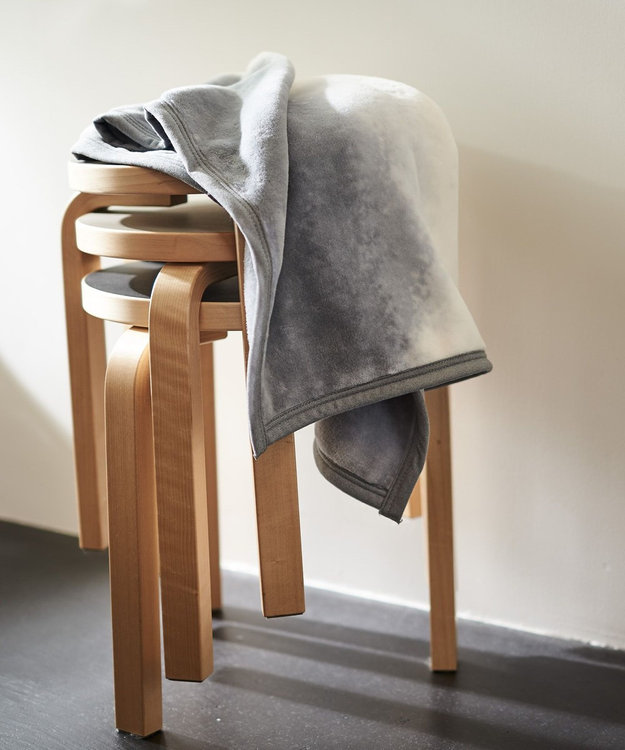 LOOM&SPOOL FOL綿毛布ブランケット／グレー グレー