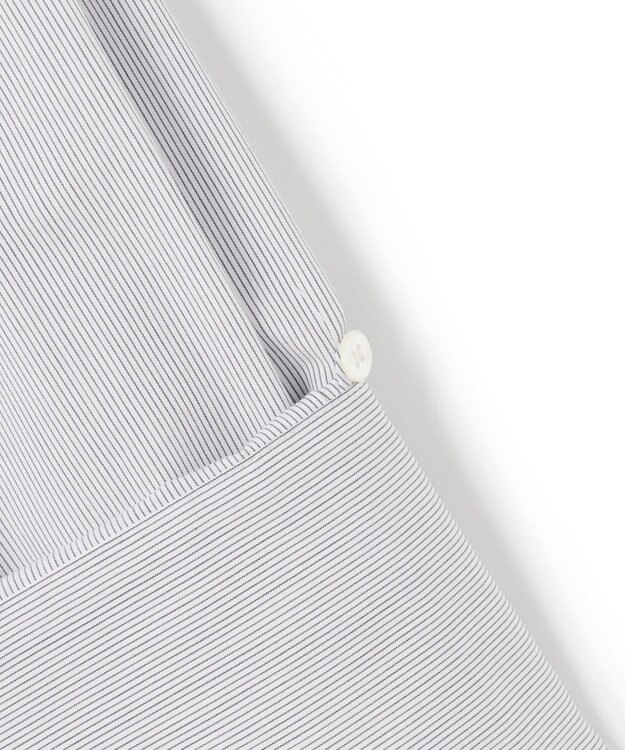 uncrave コットンクロスストライプ BIGシャツ ネイビーストライプ