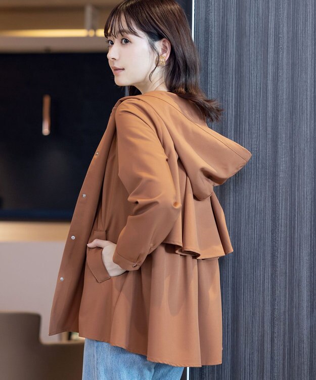 Tiaclasse 【新色追加・洗える】マウンテンフレアパーカー レンガ