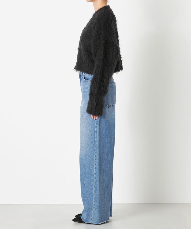 NAVE 【Nave】モヘアシャギー ショートカーディガン ブラック系