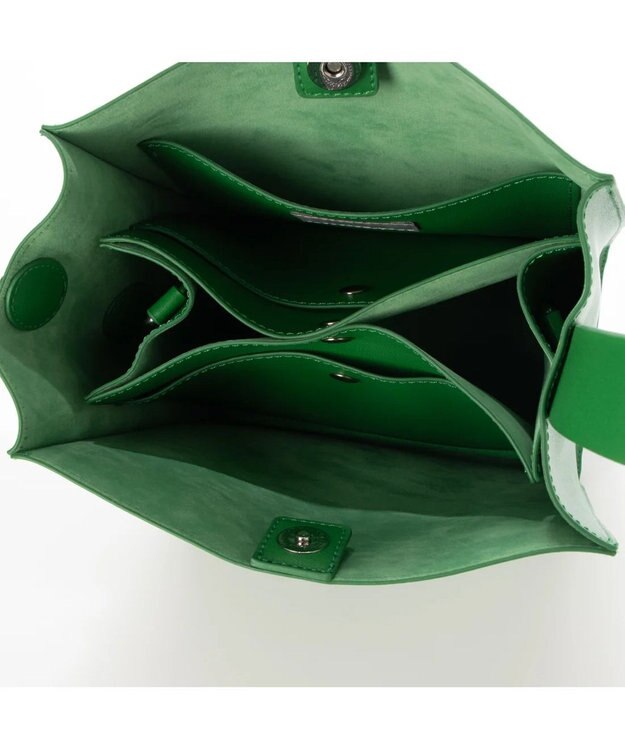 UNBILLION 【テレビ ドラマ着用アイテム】カシュカシュ cachecache / ヒネリハンドルインバッグセットトート グリーン