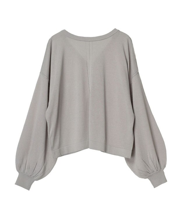 earth music&ecology シアーカーディガン Gray