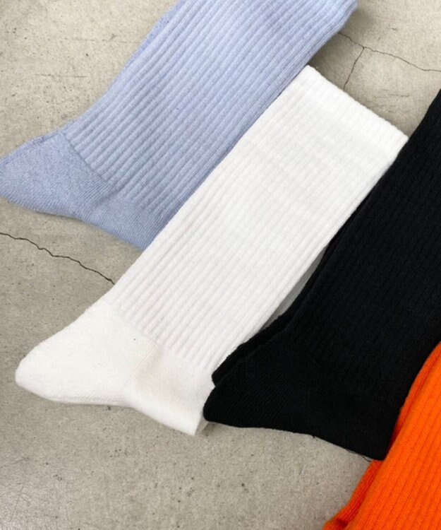 WEGO カラーパイルソックス（R） ホワイト