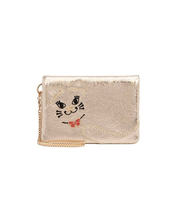 ANNA SUI TITIソフト 2面パスケース ゴールド