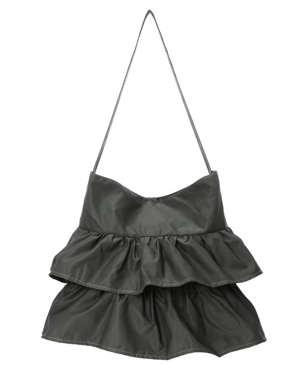 Green Parks ＯＴＯ．ＨＡ．フリルショルダーバッグ Charcoal Gray