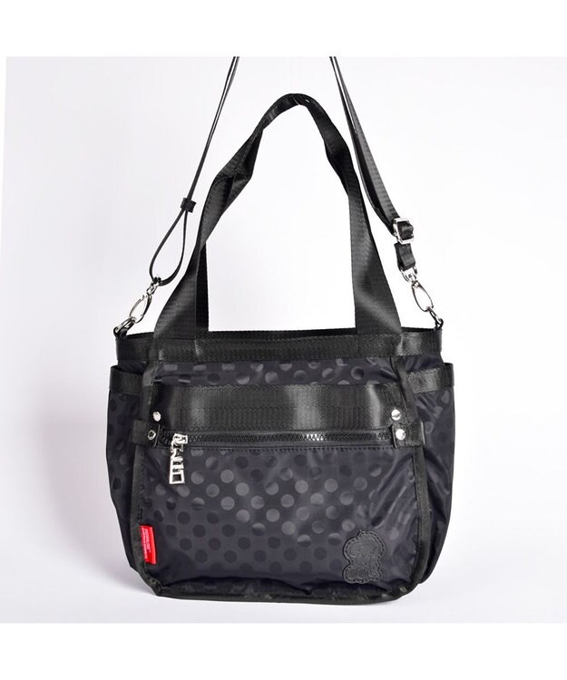 Y'SACCS 【PEANUTSコラボ】SNOOPY（スヌーピー） Polka Dots 2WAYトート ブラック