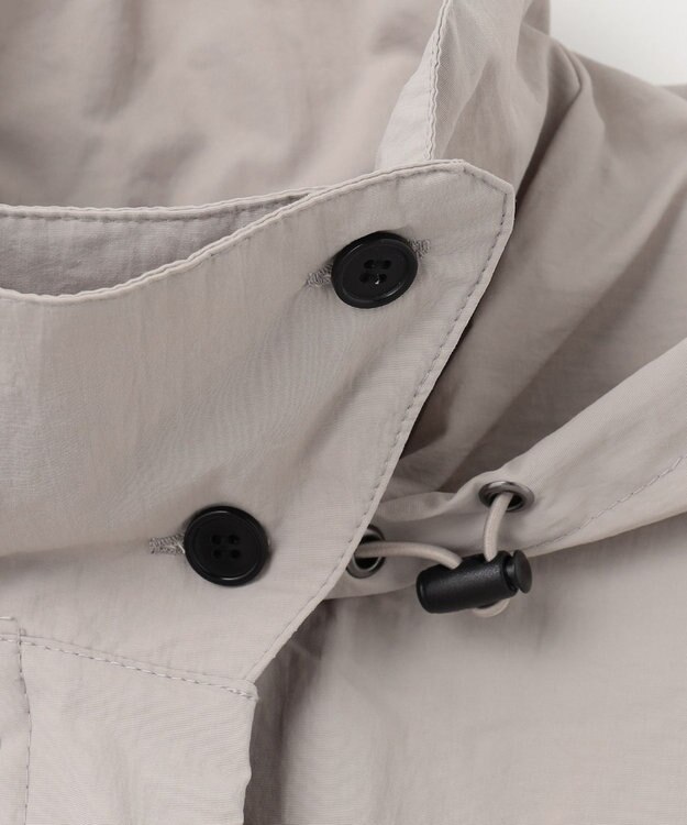 ANY フーデットレインコート グレー