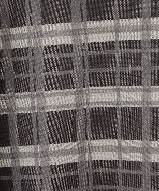 earth music&ecology シアーチェックプルオーバー Black