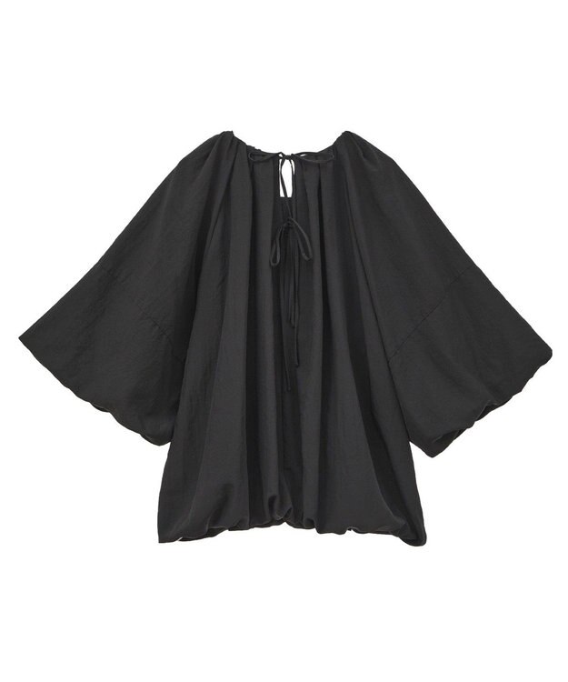 Green Parks ・ＥＬＥＮＣＡＲＥ　ＤＵＥ　バルーンブラウス Black