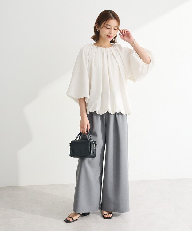 Green Parks ・ＥＬＥＮＣＡＲＥ　ＤＵＥ　バルーンブラウス Off White