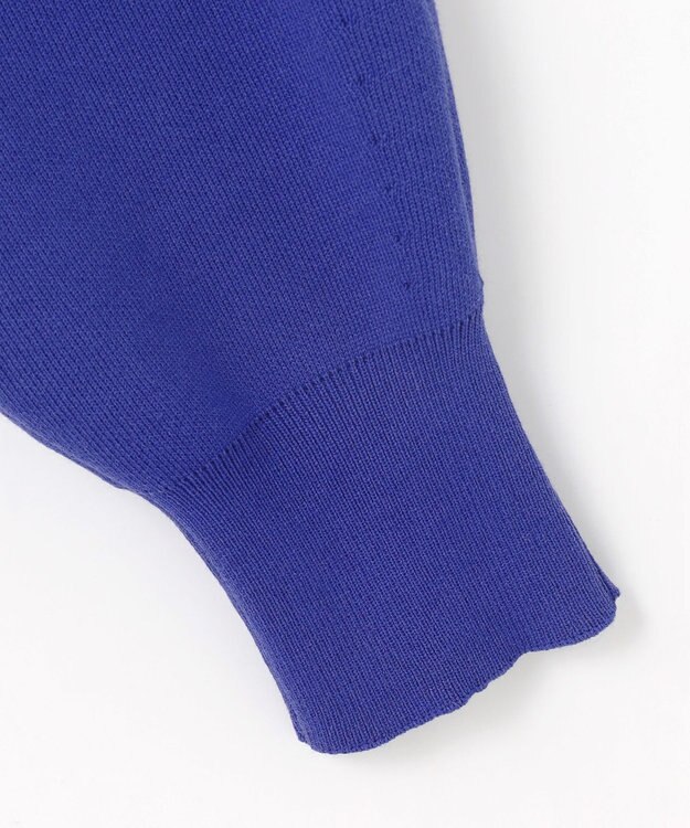 ANY L ミラノリブニットカーディガン ブルー