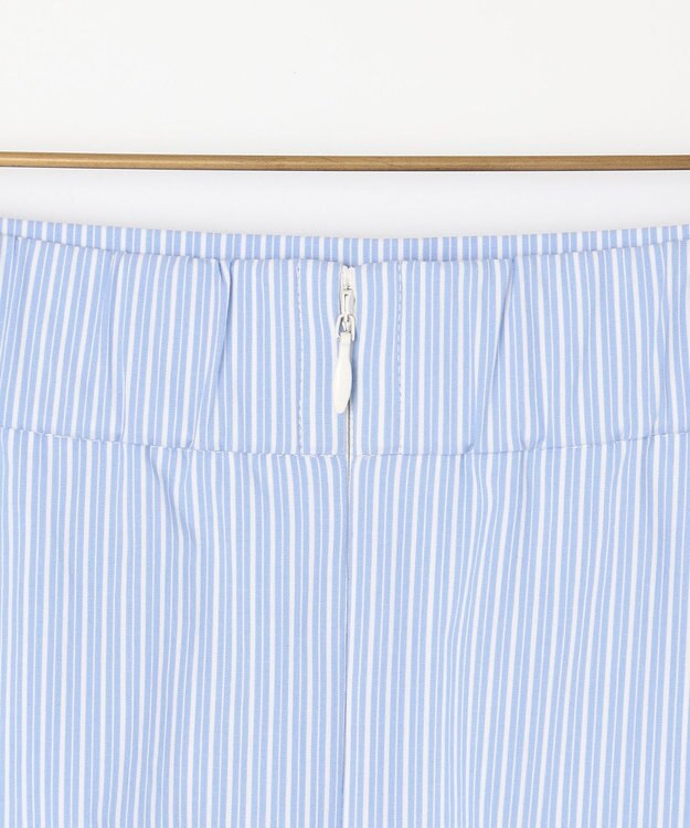 組曲 【セットアップ着用可・WEB限定】コンパクトシャーティング フレアスカート スカイブルー系1