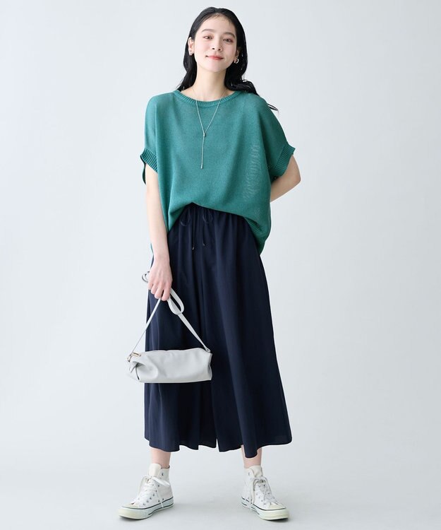 ANY 筒形ショルダーバッグ オフホワイト